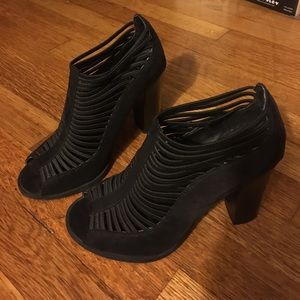 MIA Strappy Suede 4 Inch Heels